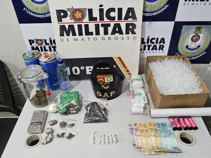 Suspeito por vender drogas por delivery é preso pela Polícia Militar em Cuiabá