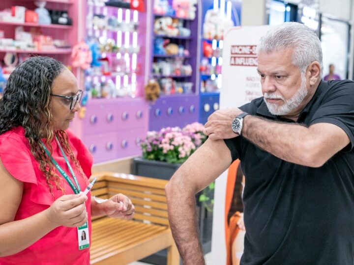 Prefeitura faz 2ª rodada de vacinação contra gripe em shoppings de Cuiabá neste sábado