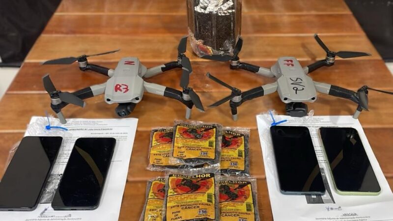 Polícia Penal já abateu 25 drones que tentaram entrar em perímetro da Penitenciária de Rondonópolis